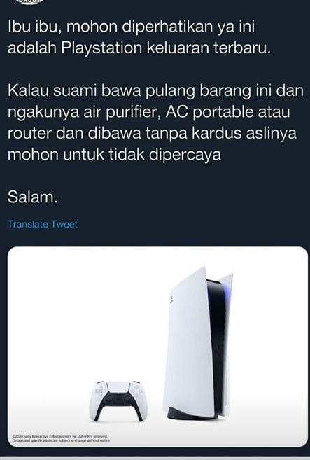 Hiburan Meme Air Purifier Merk Playstation 5 Ala Netizen Indonesia